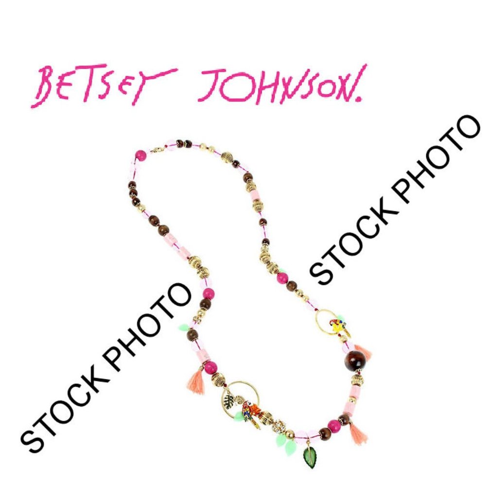 New With Tags  --  BETSEY JOHNSON TROPICAL PUNCH LONG NECKLACE